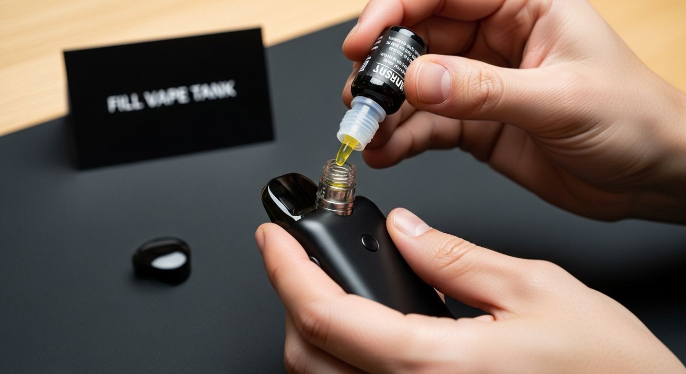 how to use vapes, fill vape tank