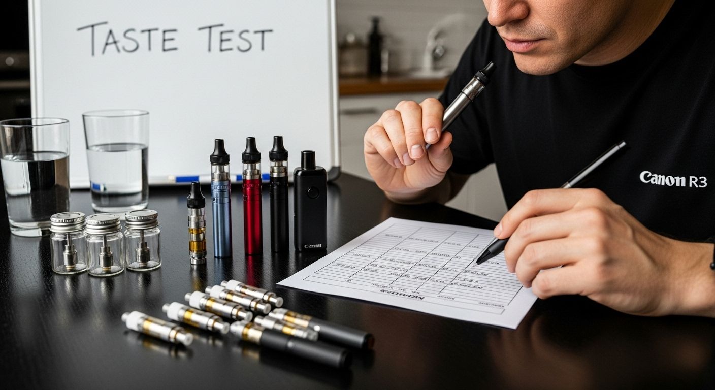 vape tasting process