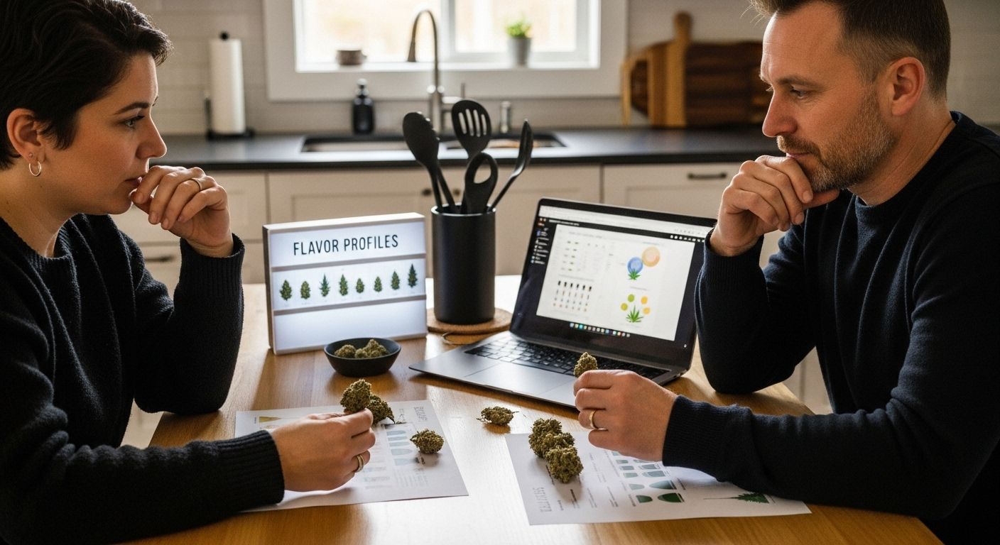 at home, cannabis flavor profiles