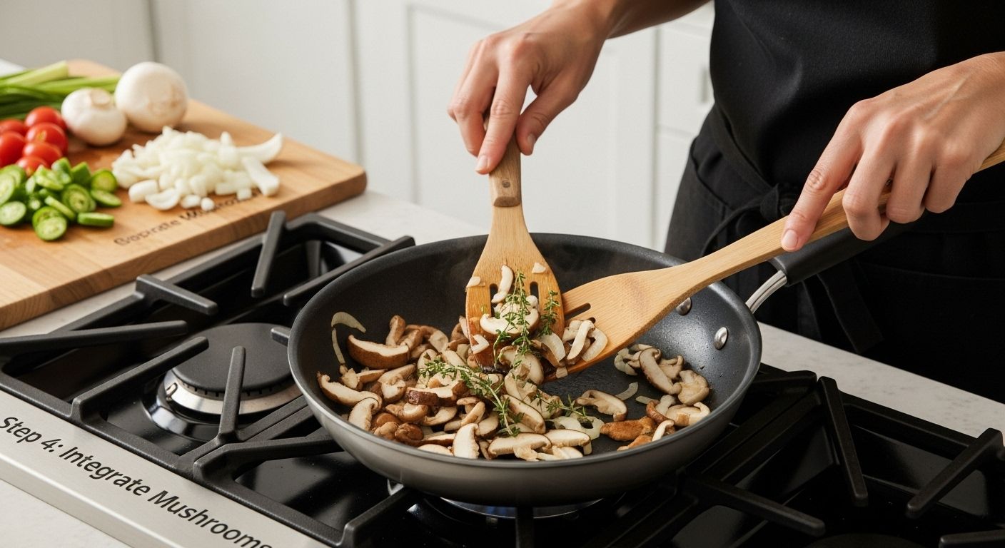 cooking mushrooms integration