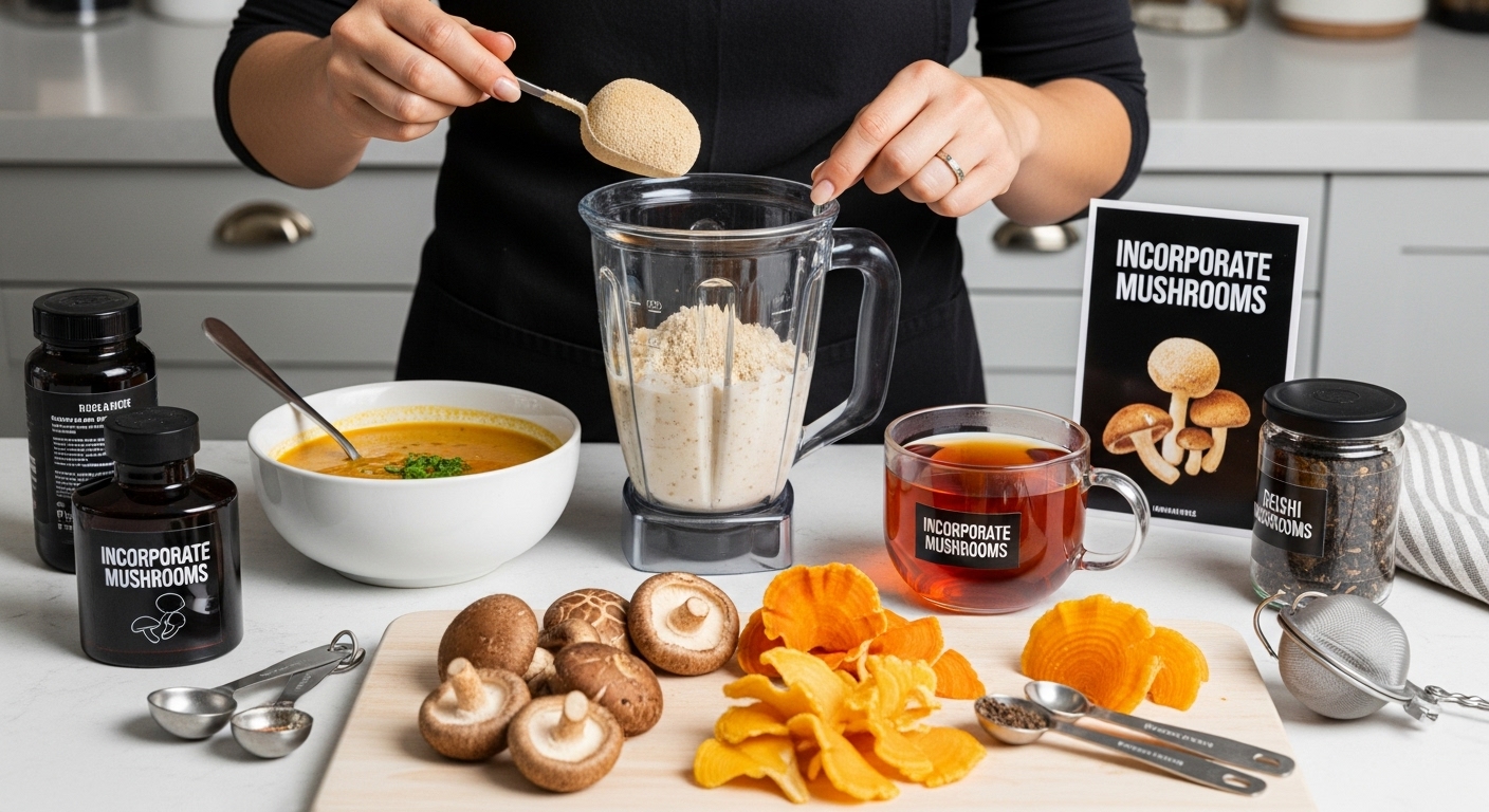 incorporate mushrooms diet