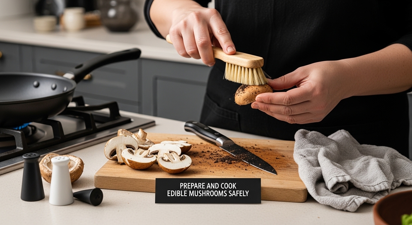mushroom cooking safety