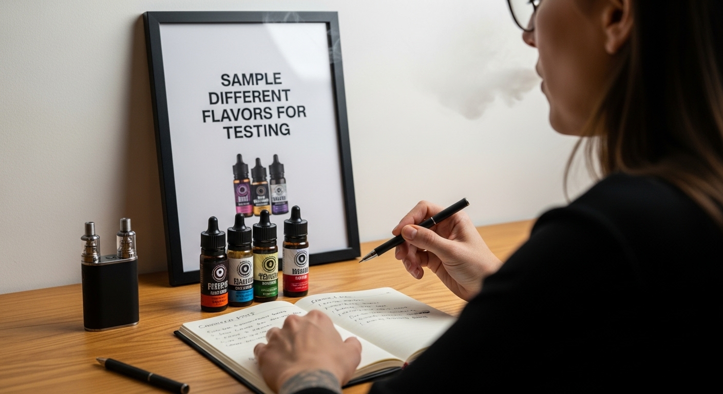 vape flavor testing sampling