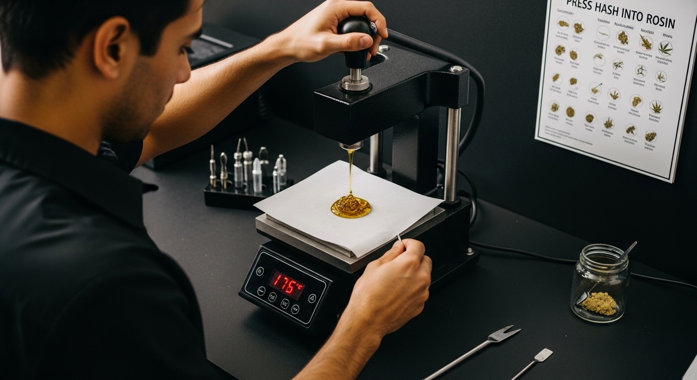 rosin pressing workflow
