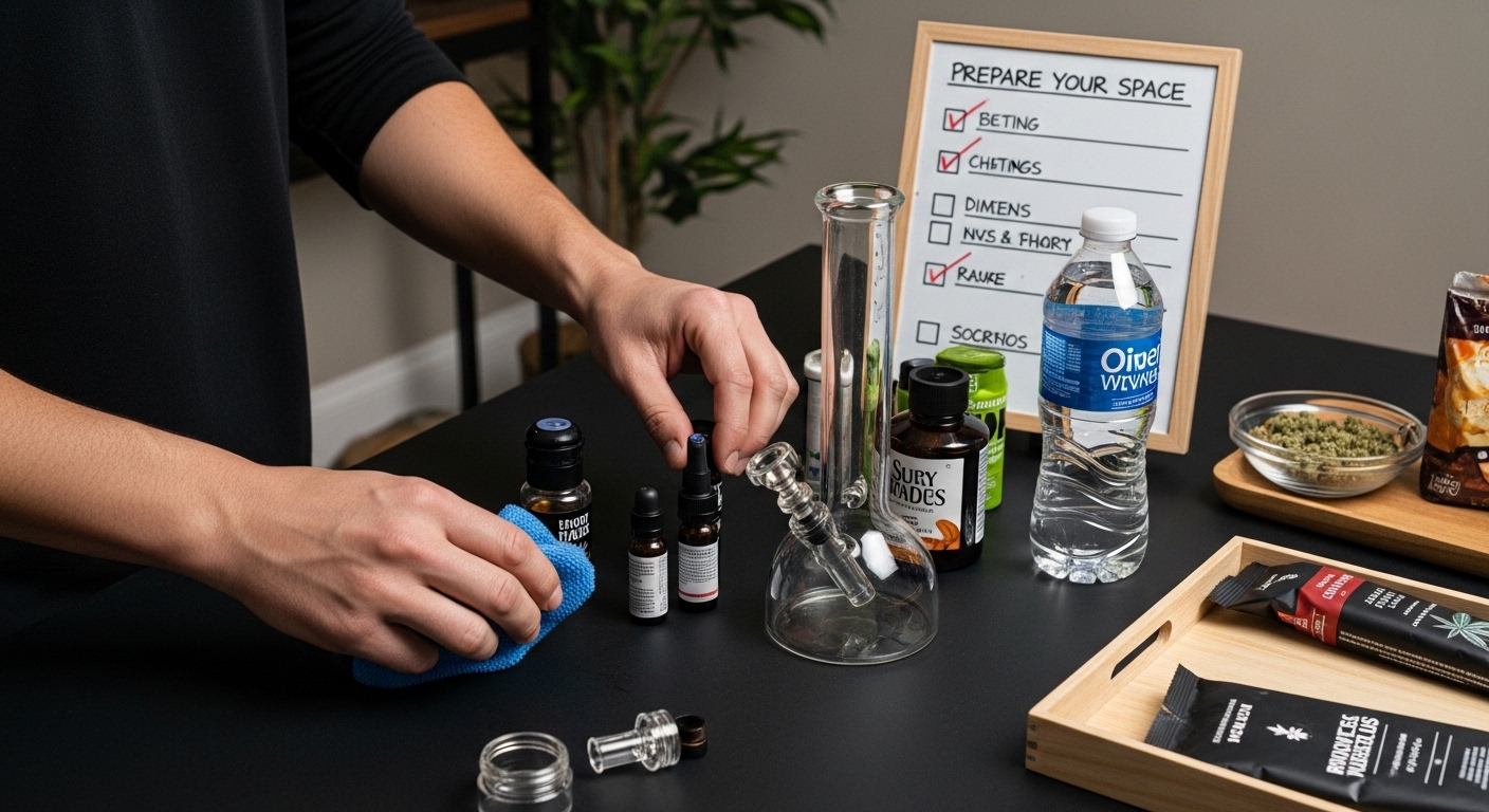 prepare cannabis space