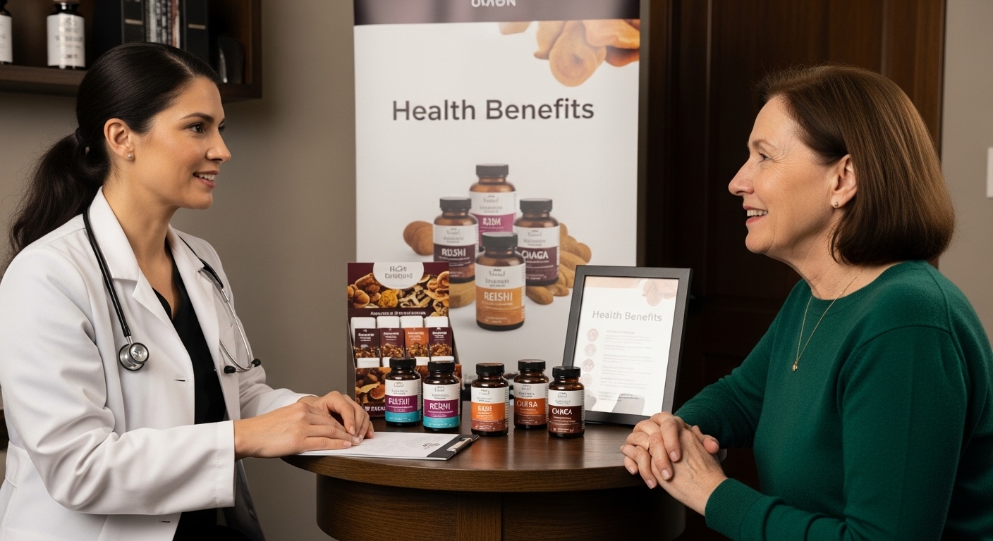 mushroom health benefits clinical image