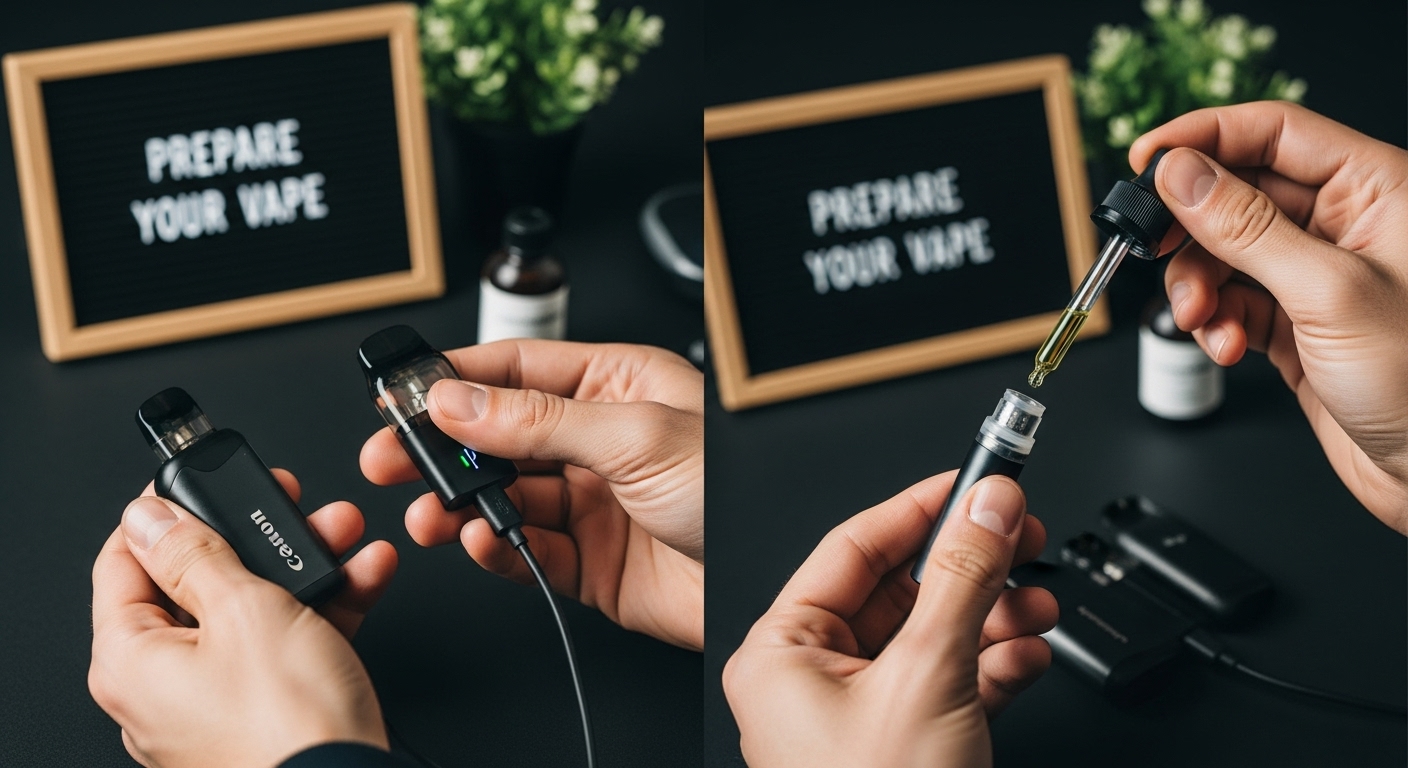 vape preparation steps