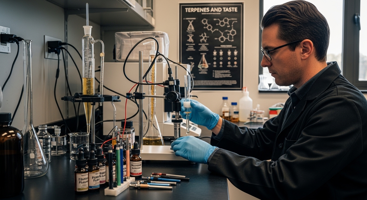 cannabis vape laboratory taste