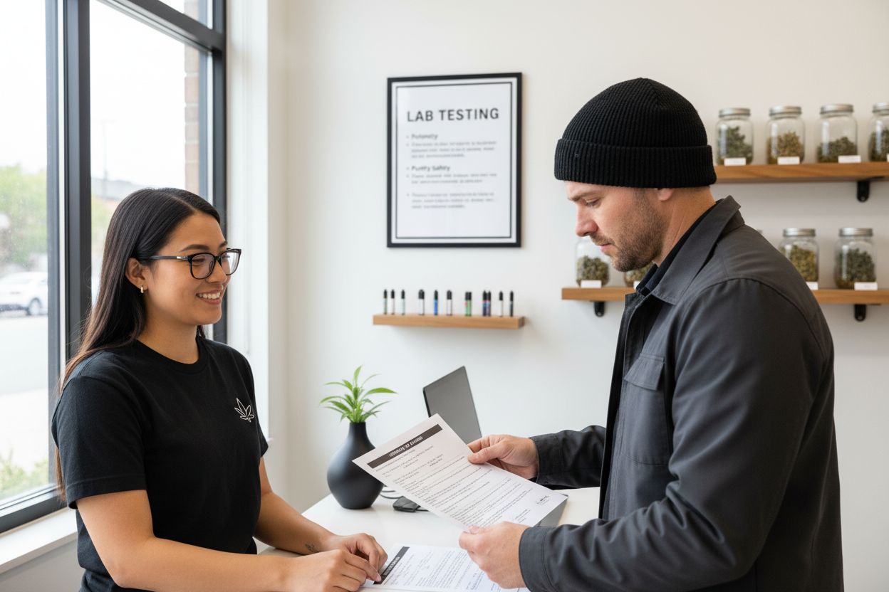 lab testing cannabis dispensary image