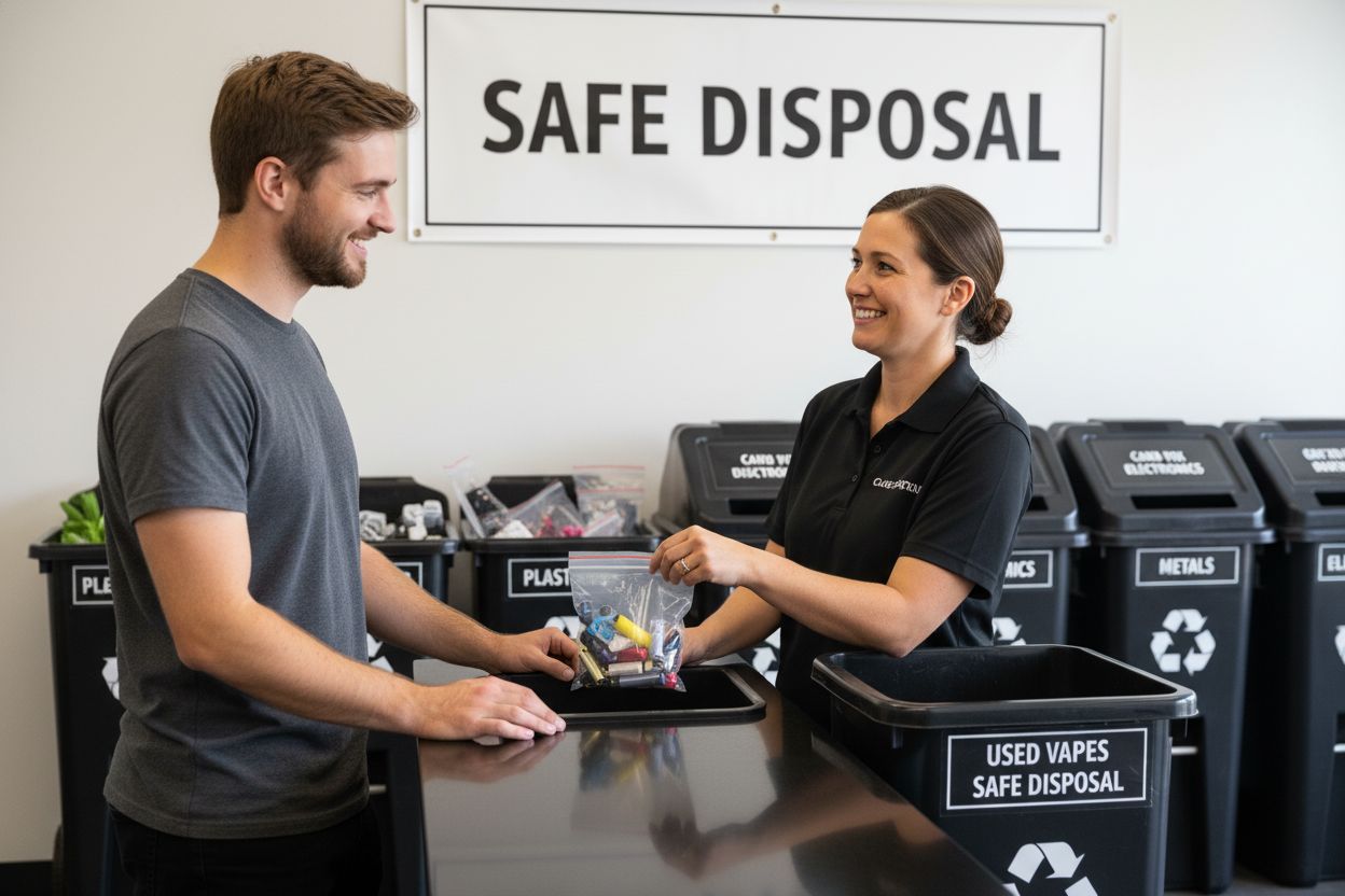 vape disposal, recycling center