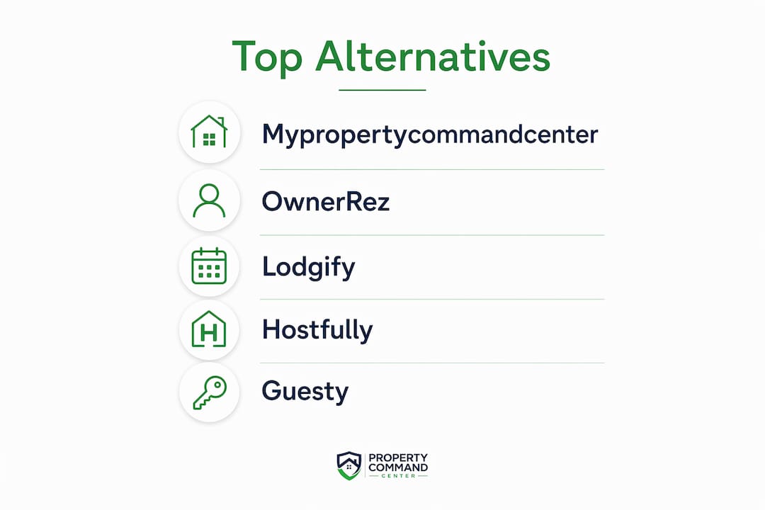 Infographic showing Hostaway alternatives hierarchy