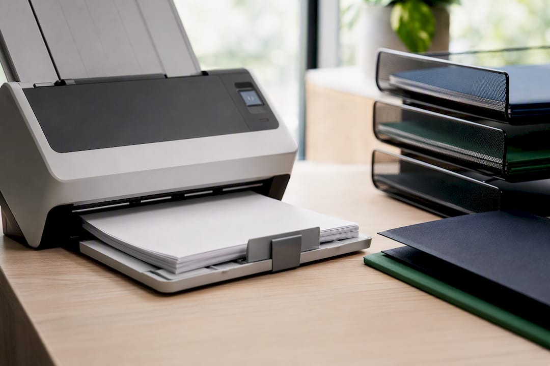 Sheet-fed scanner digitizing home documents