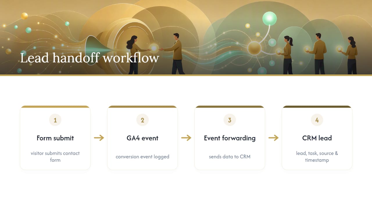 Turning Analytics Data Into Actual Sales Follow-Up — overview diagram