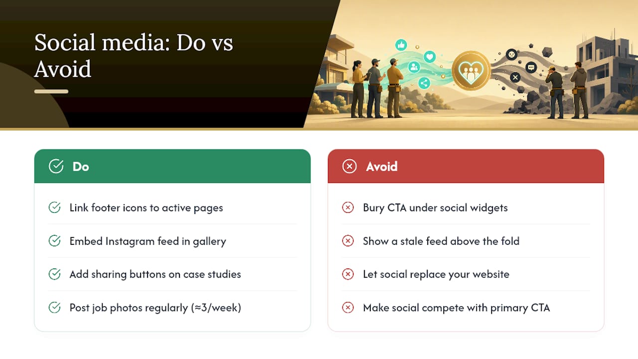 Do You Need Social Media on Your Website? — overview diagram