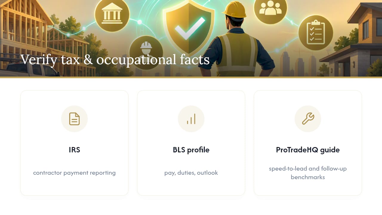 Where to Verify Tax and Occupational Facts — overview diagram
