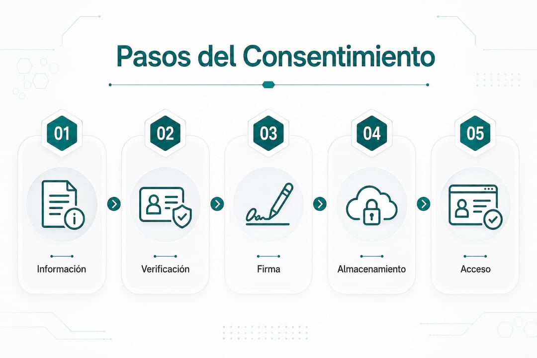 Infografía: ¿Cuáles son las etapas del consentimiento digital?