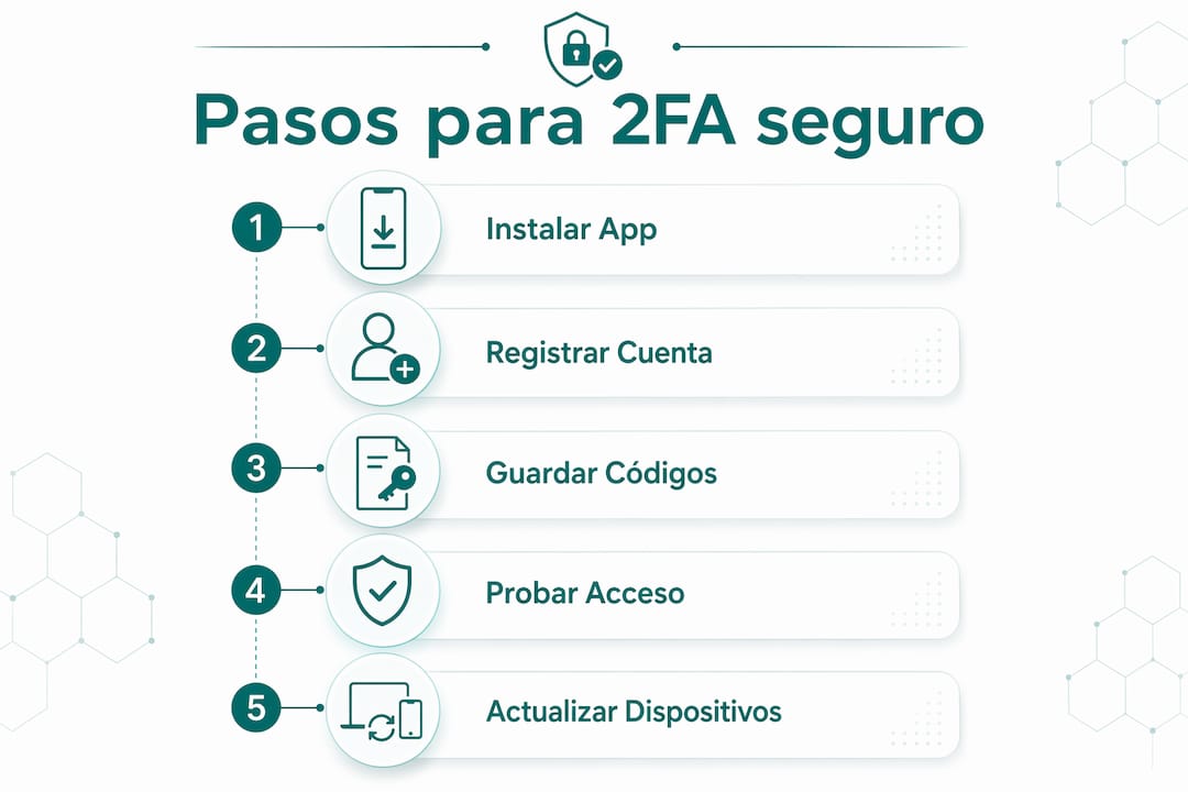 Infografía: Guía paso a paso para activar la verificación en dos pasos de forma segura en Ecuador