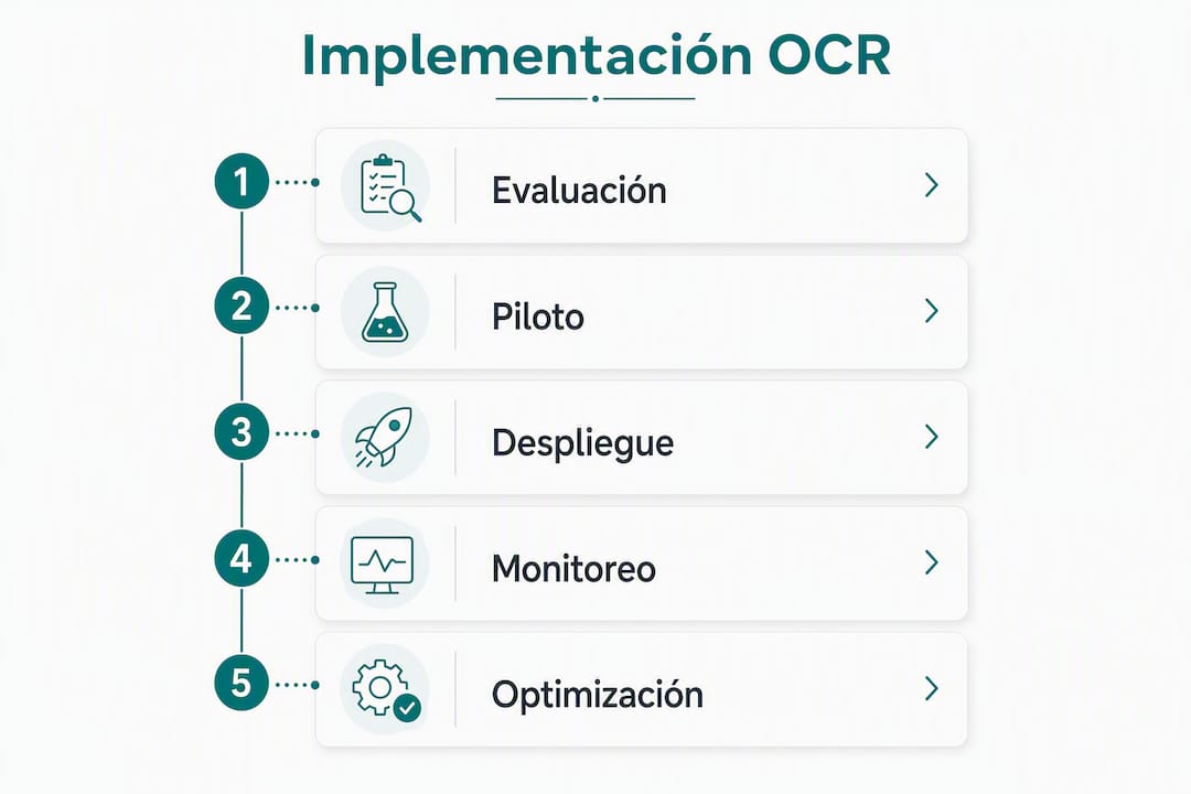 Infografía: cómo implementar un sistema OCR en tu consultorio paso a paso