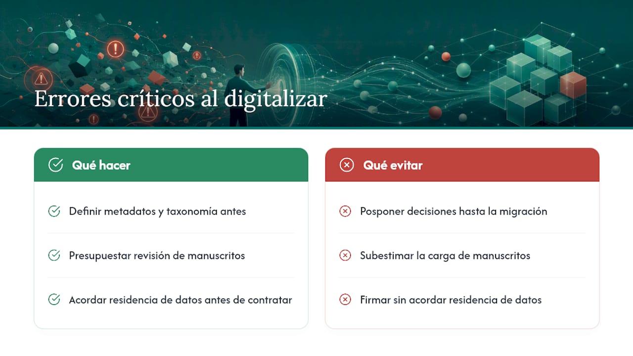 Lo que nadie te dice sobre digitalizar expedientes clínicos — overview diagram