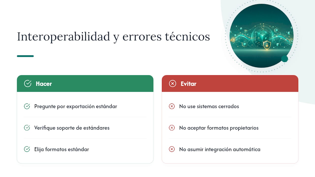 Impacto de errores técnicos en la interoperabilidad de sistemas — overview diagram