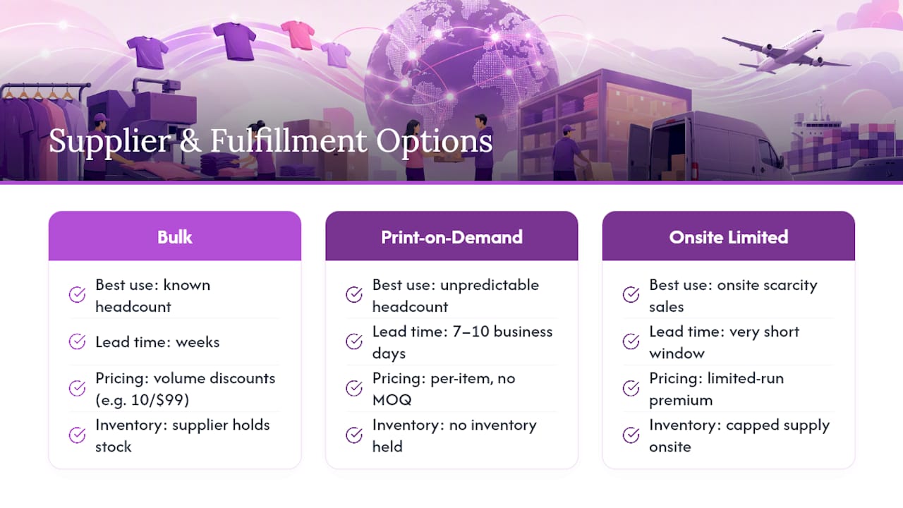 Recommendations for Reliable Suppliers and Fulfillment Services — overview diagram