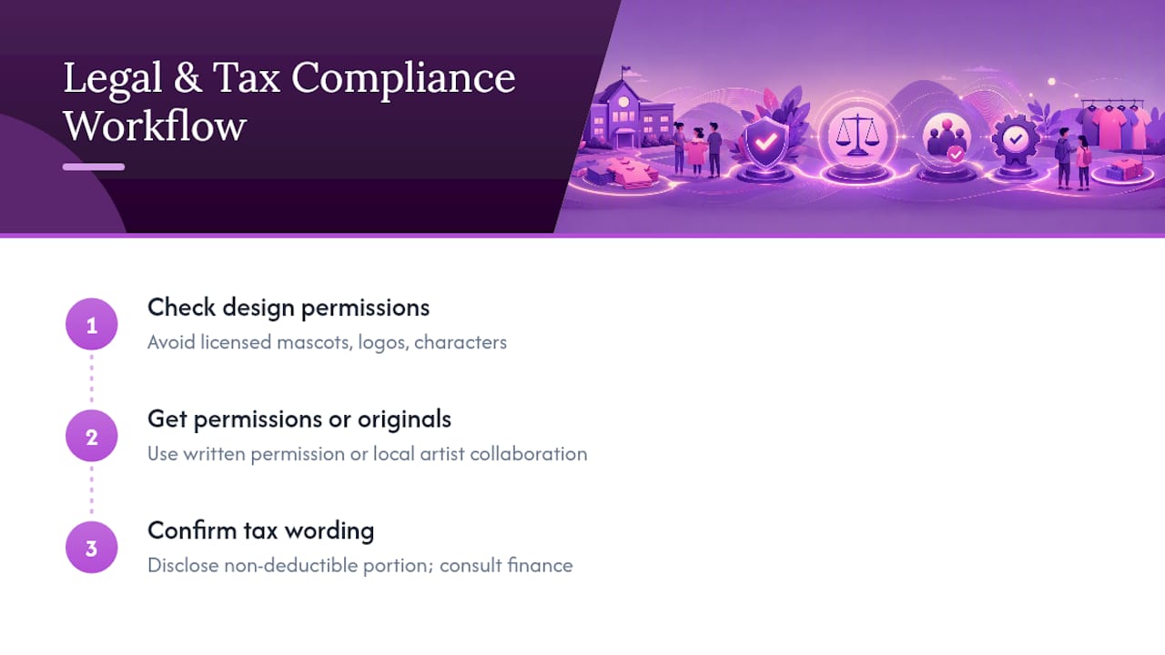 Fundraiser legal compliance workflow