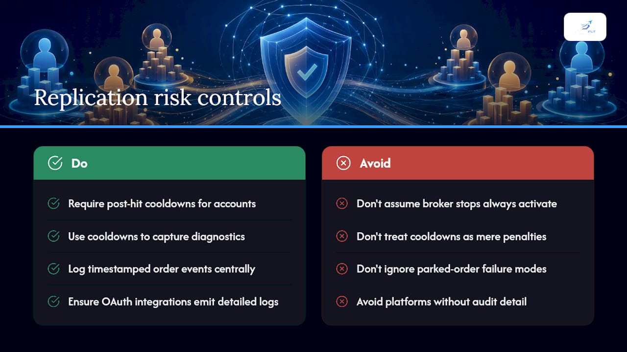 What live replication actually teaches you about risk controls — overview diagram