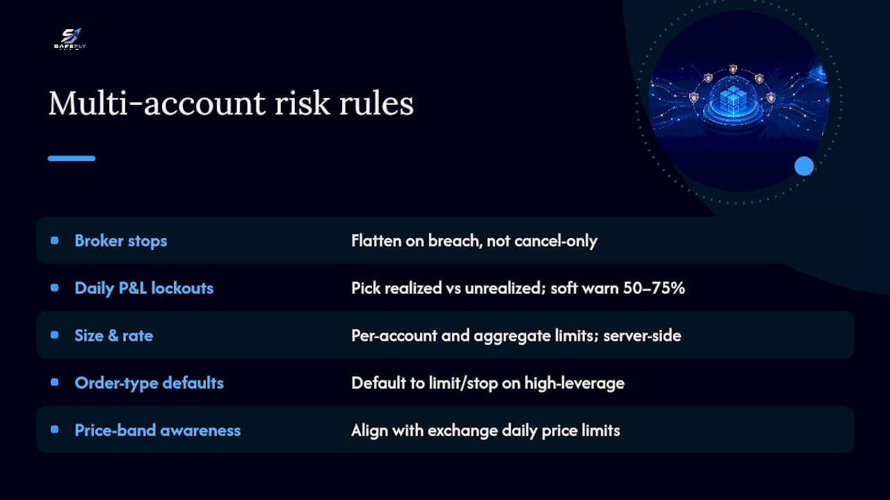 Diagram of five automated risk rule categories