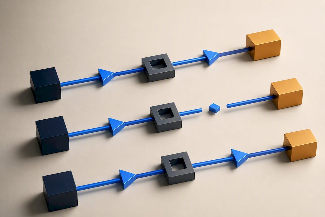 Separate account streams passing independent recovery checkpoints