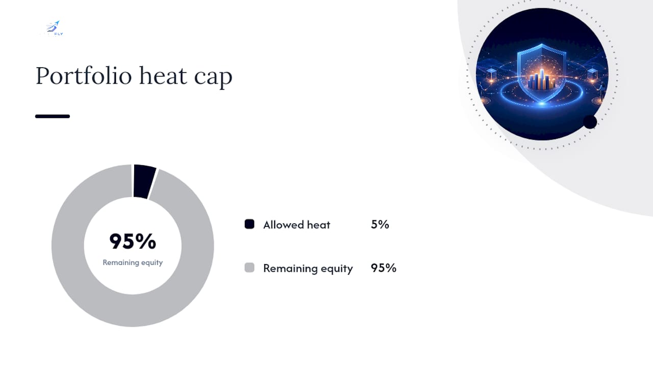 Portfolio heat filtered through three risk constraints