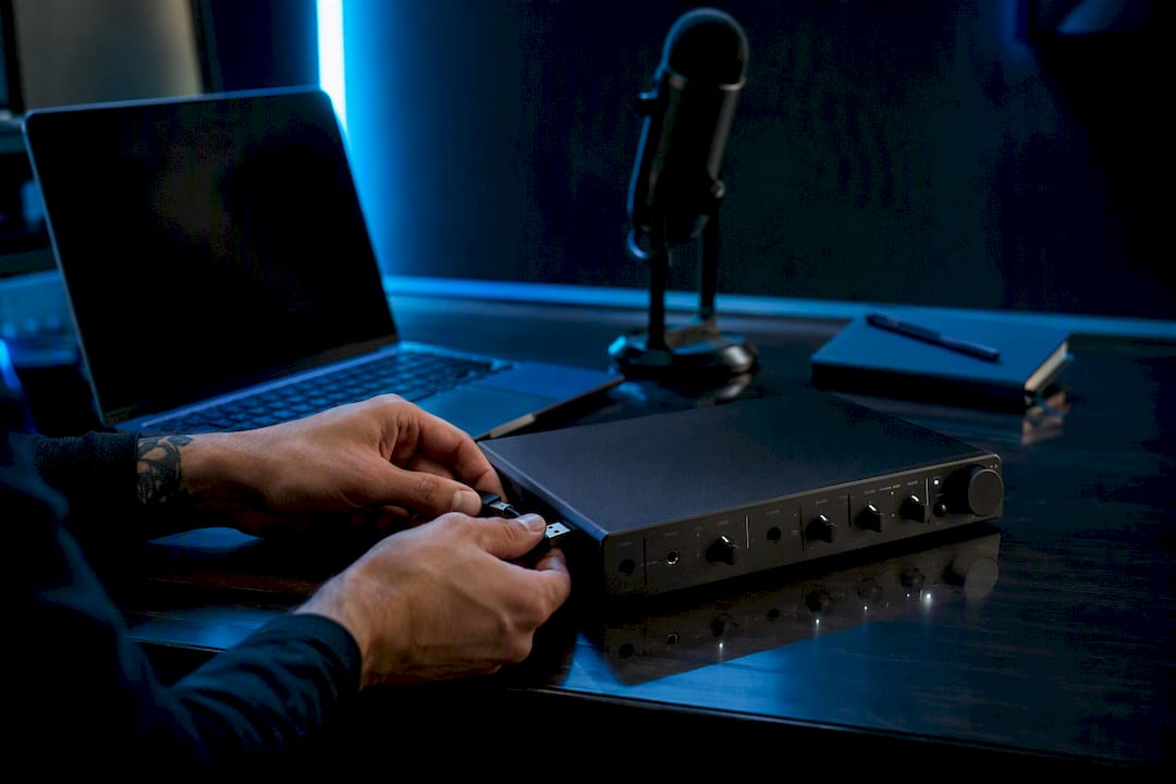 Hands preparing export of beat sync timeline