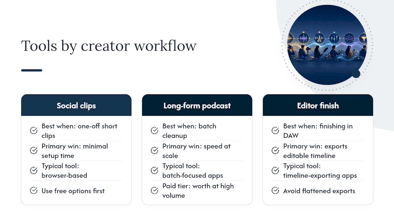 The Shortlist That Actually Matches How Creators Work : overview diagram