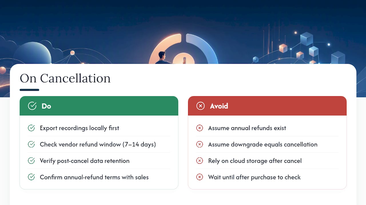 What Happens When You Cancel a Screen Recorder Subscription? — overview diagram