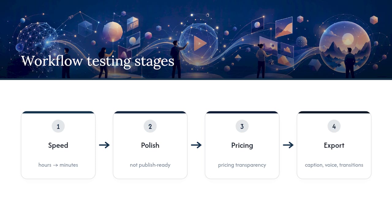 Four criteria for testing AI video tools