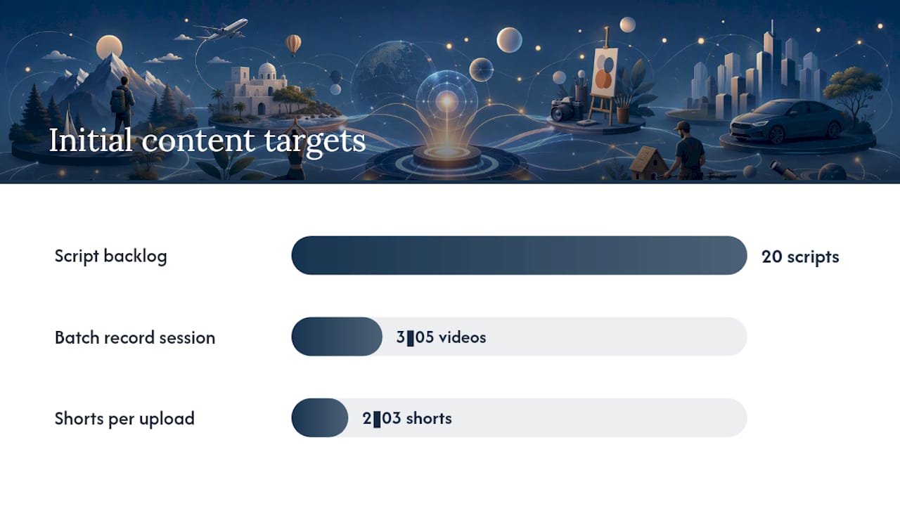 Your First Five Videos: A 7-Step Launch Checklist — overview diagram