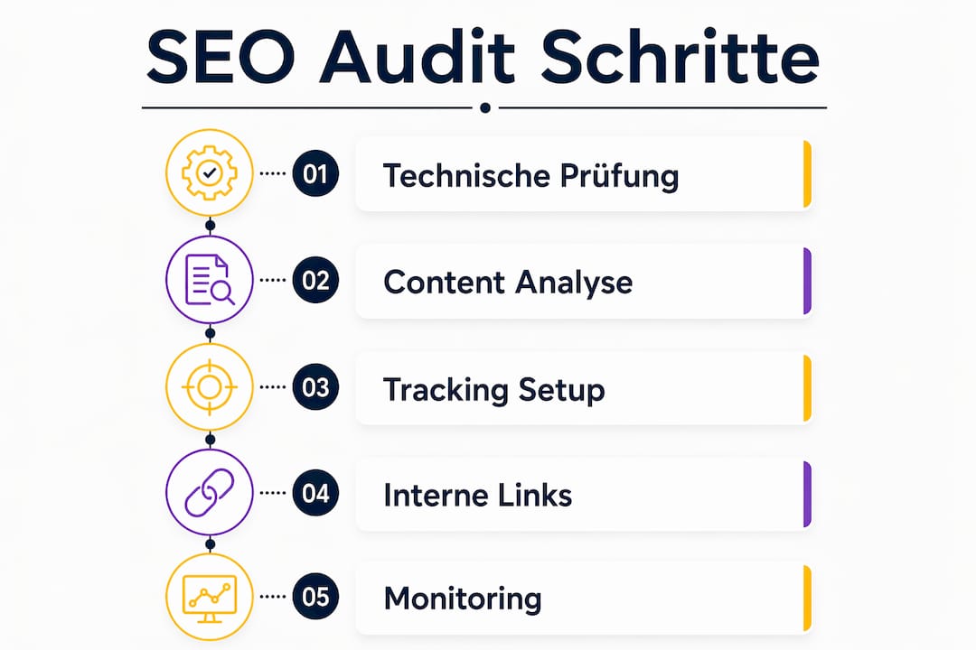 Übersicht: Die wichtigsten Schritte für einen erfolgreichen SEO-Audit