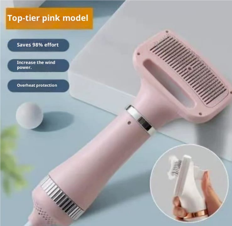 2-in-1 Pet Grooming Dryer Brush