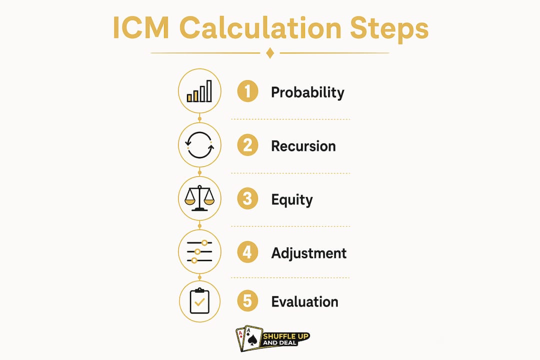 Infographic illustrating ICM calculation steps