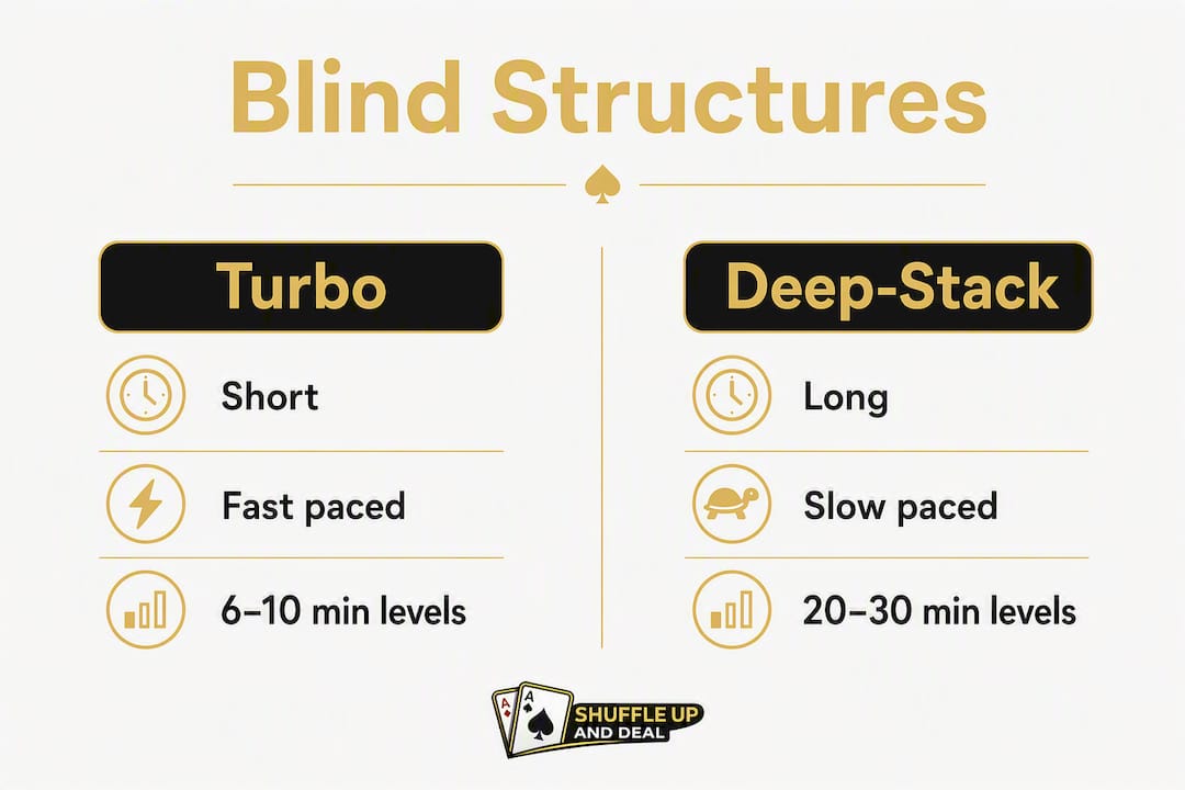 Infographic comparing turbo and deep-stack blind structures
