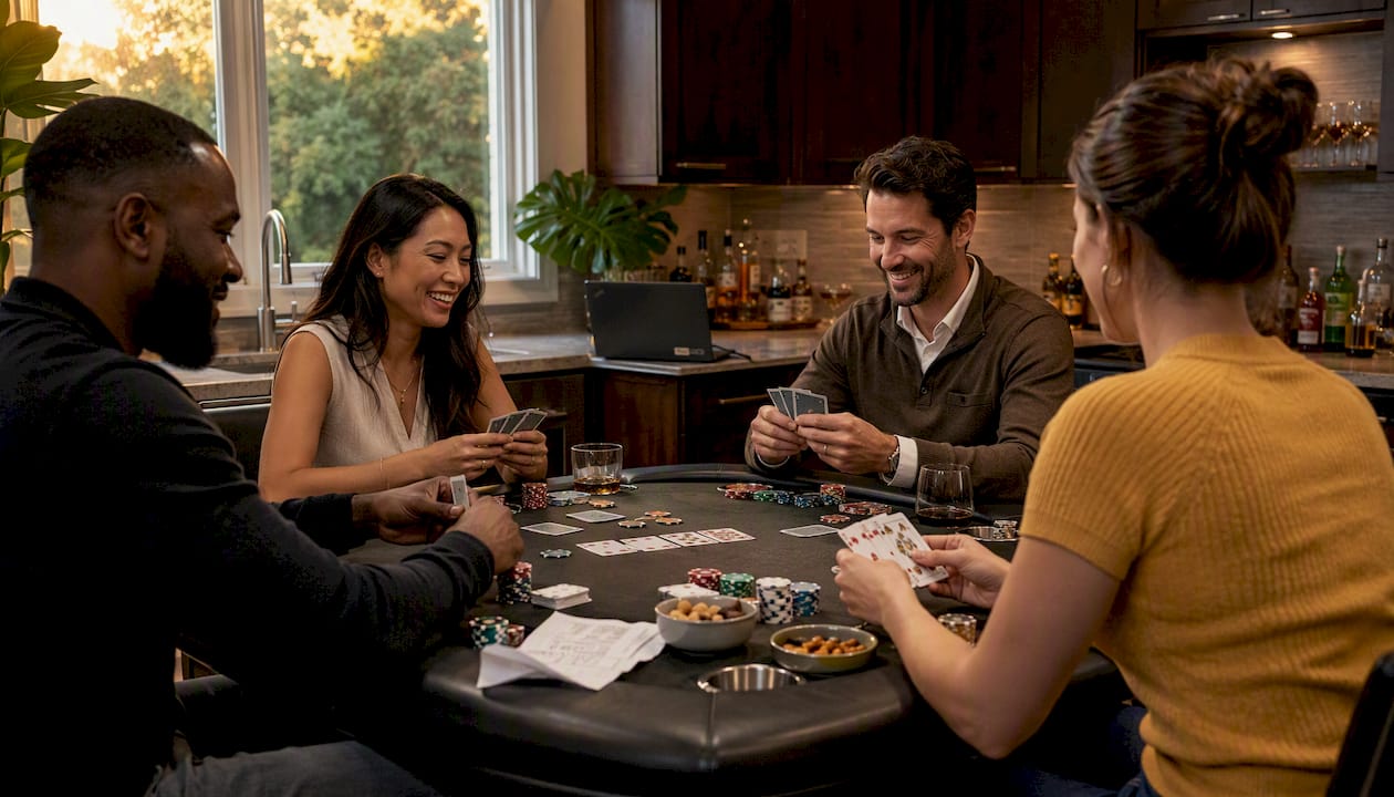 Organise a poker night: host a smooth home game