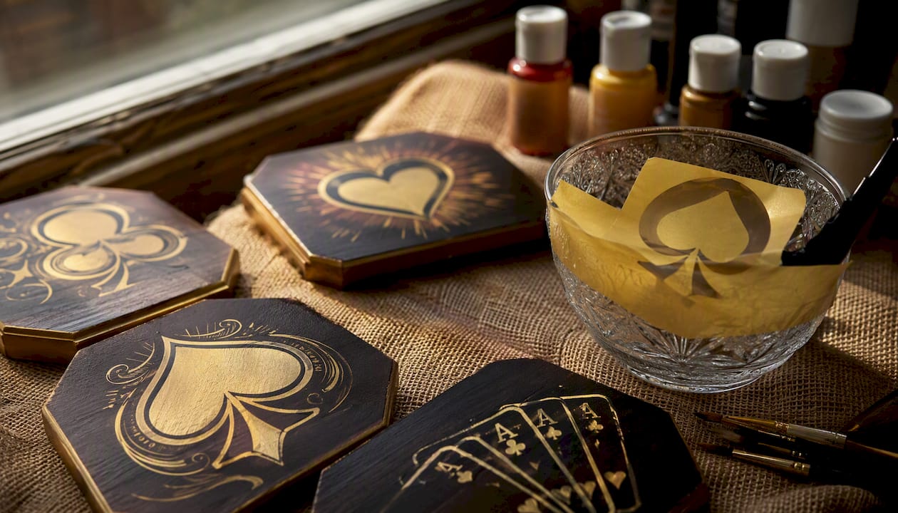 DIY poker league prize crafting supplies