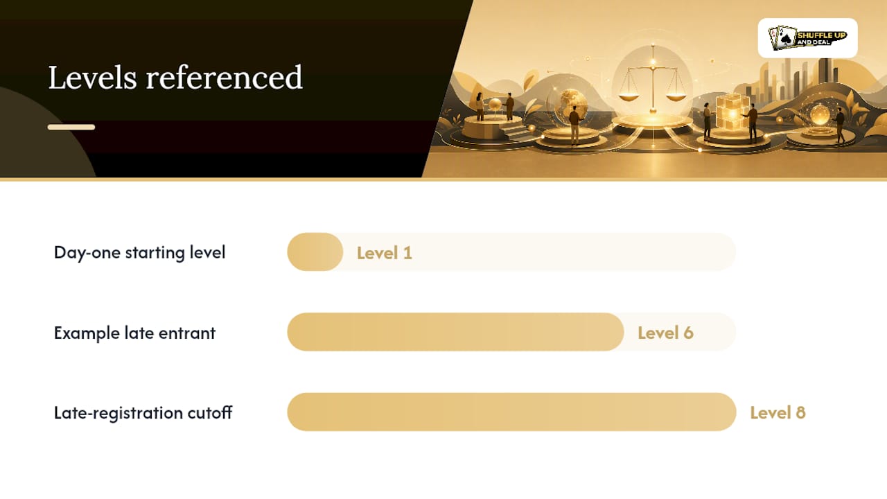 Late registration, rebuys and re-entry: what's the difference? - overview diagram