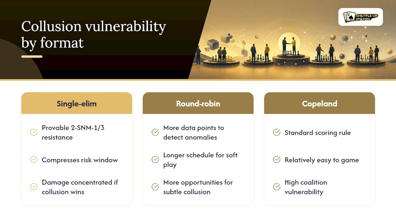 Why tournaments are vulnerable: theory and practical effects on outcomes - overview diagram