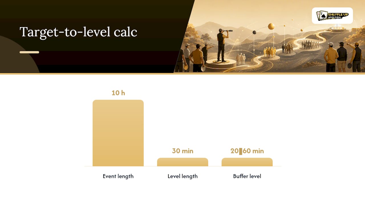 Target-time blind schedule calculation