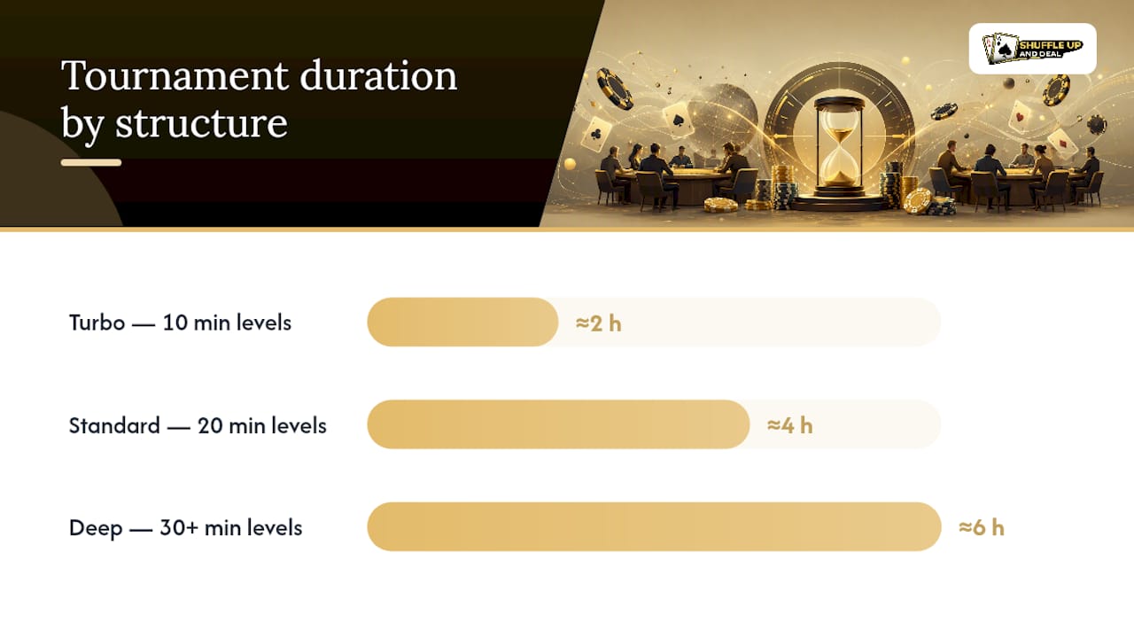Poker tournament duration comparison
