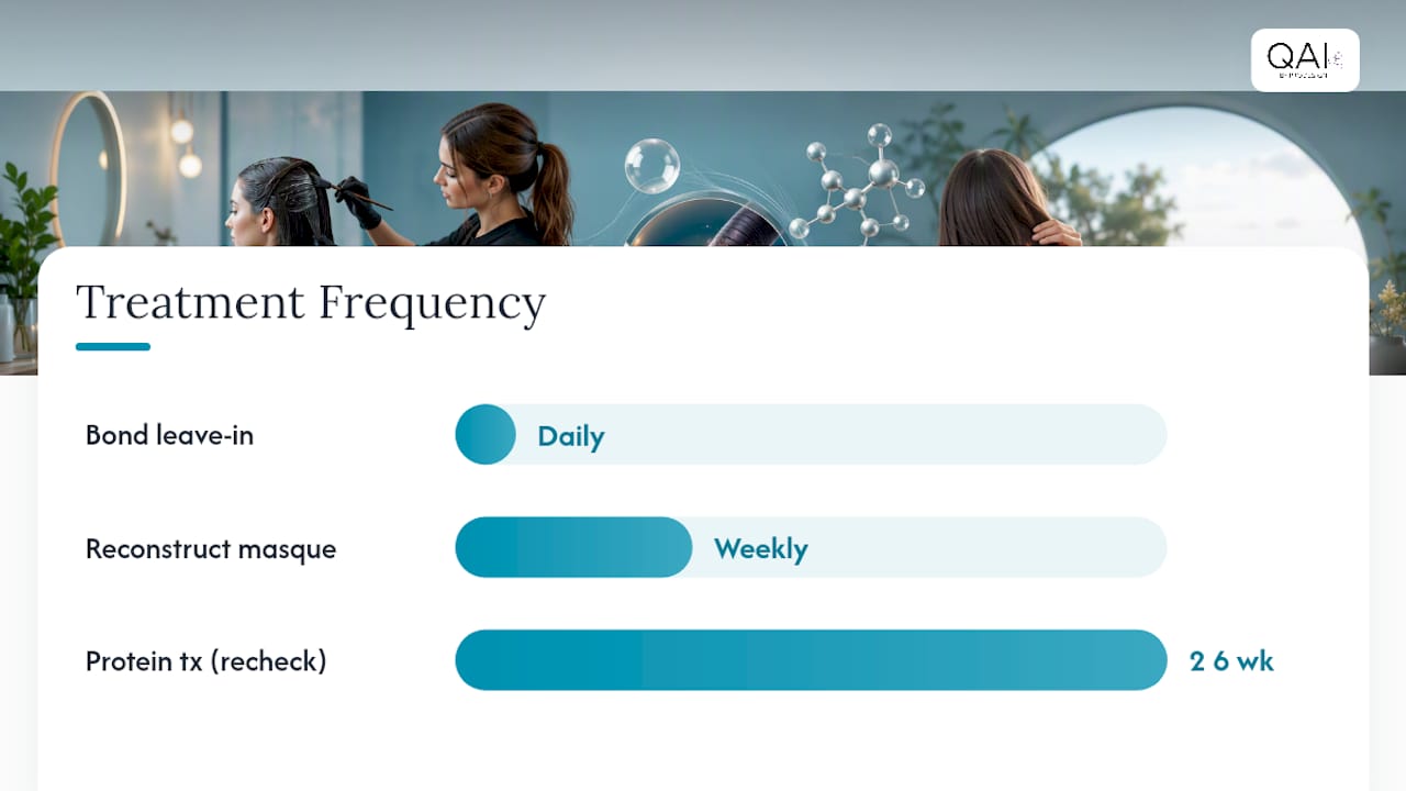 Hair repair treatment frequency timeline