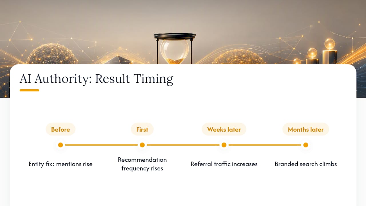 How Does Improving AI Authority Translate Into Business Results? — overview diagram