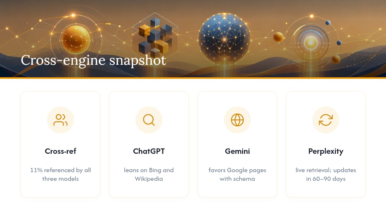 AI authority segmented by engine and intent