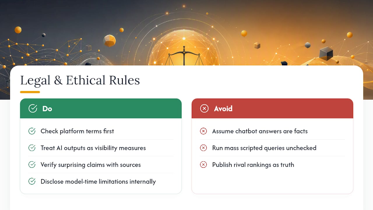What Legal and Ethical Rules Apply to Using AI Data for Competitive Analysis? — overview diagram