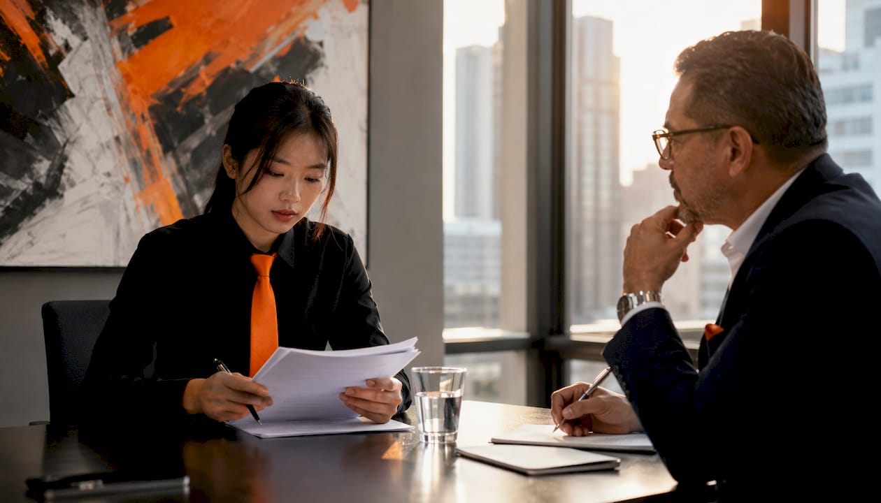Worker unloading boxes during working interview evaluation